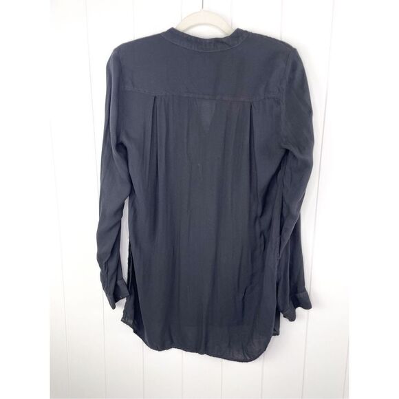 Bella Dahl Black Rayon Dress Tunic V Neck Long Sleeve for Career or Work Size S - Picture 10 of 10